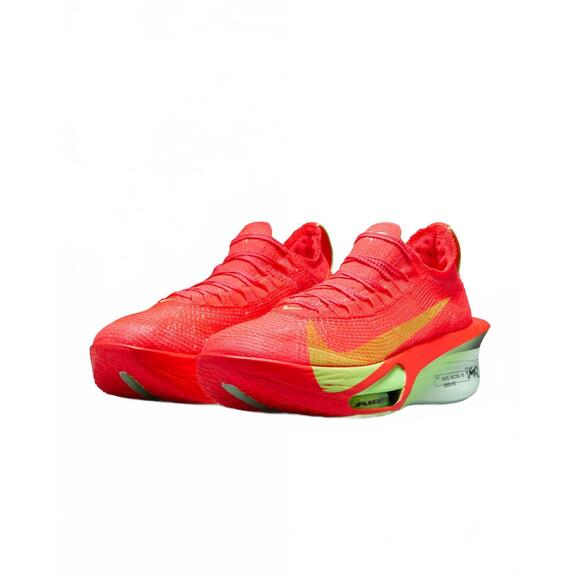 NEW NIKE men's alphafly 3 shoes in bright crimson/cave purple/lime blast
